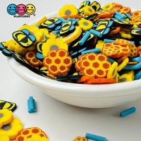 Flower Bee Honeycomb Sunflower Spring Summer Kawaii Mixes Fake Clay Sprinkles Decoden Fimo Jimmies