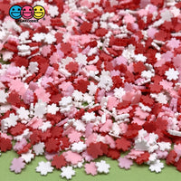 Flower Fake Sprinkles Mix Pink Red White Confetti Decoden Sprinkle