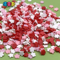 Flower Fake Sprinkles Mix Pink Red White Confetti Decoden Sprinkle