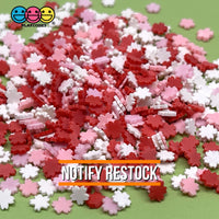 Flower Fake Sprinkles Mix Pink Red White Confetti Decoden Sprinkle