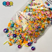 Flower Field With Beads Fake Clay Sprinkles Flowers Decoden Jimmies Funfetti Sprinkle