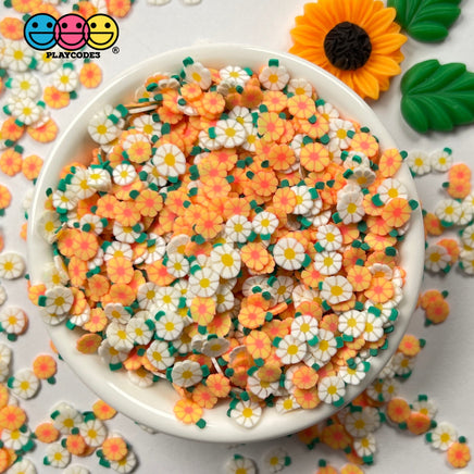 Flower Spring Flowers Daisies Mix Daisy Fimo Slices Fake Sprinkles Decoden Funfetti Sprinkle