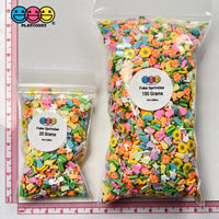 Follow The White Rabbit Mix Fake Sprinkles Faux Peeps Carrots Kawaii Confetti Funfetti Sprinkle
