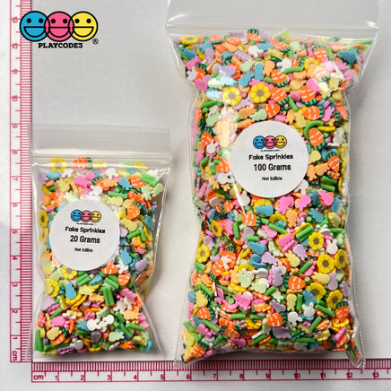Follow The White Rabbit Mix Fake Sprinkles Faux Peeps Carrots Kawaii Confetti Funfetti Sprinkle