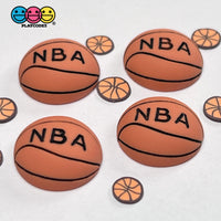Football Basketball Soccer Ball Flatback Charms Cabochons Sports Decoden Plastic Resin 10 Pcs
