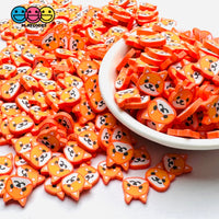 10Mm Fox Animal Orange Fake Clay Sprinkles Decoden Fimo Jimmies Sprinkle