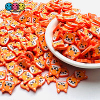 10Mm Fox Animal Orange Fake Clay Sprinkles Decoden Fimo Jimmies Sprinkle