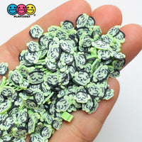 Frankenstein’s Monster 5mm 10mm Green Fimo Fake Sprinkles Halloween Young Frankenstein Sprinkle