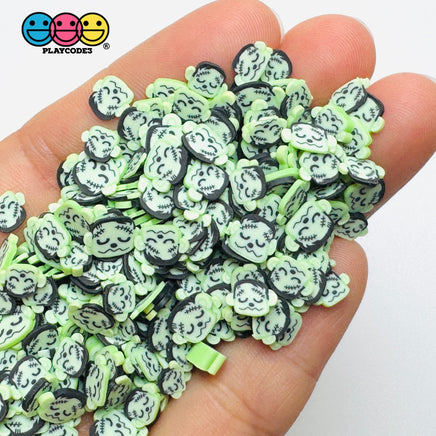 Frankenstein’s Monster 5mm 10mm Green Fimo Fake Sprinkles Halloween Young Frankenstein Sprinkle