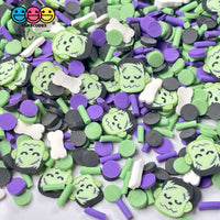 Frankensteins Monster Bone Chills Fimo Mix Fake Clay Sprinkles Halloween Funfetti 20 Grams Sprinkle