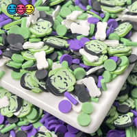 Frankensteins Monster Bone Chills Fimo Mix Fake Clay Sprinkles Halloween Funfetti Sprinkle