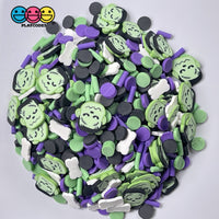 Frankensteins Monster Bone Chills Fimo Mix Fake Clay Sprinkles Halloween Funfetti Sprinkle
