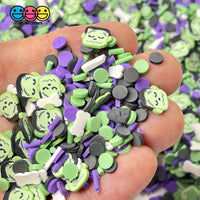 Frankensteins Monster Bone Chills Fimo Mix Fake Clay Sprinkles Halloween Funfetti Sprinkle