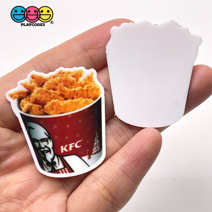 Fried Chicken Leg Kfc Bucket Planar Fast Food Decoden 10Pcs