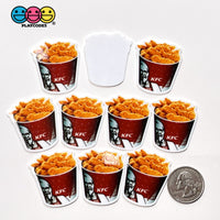 Fried Chicken Leg Kfc Bucket Planar Fast Food Decoden 10Pcs Bucket