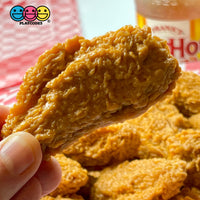 Fried Chicken Legs Wings Nuggets Fake Food Not A Toy Realistic Imitation Life Like Solid Plastic