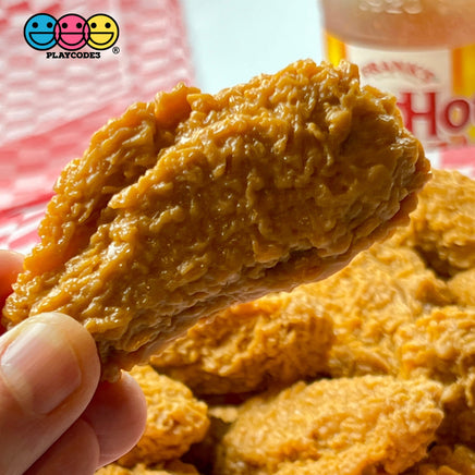 Fried Chicken Legs Wings Nuggets Fake Food Not A Toy Realistic Imitation Life Like Solid Plastic