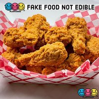 Fried Chicken Legs Wings Nuggets Fake Food Not A Toy Realistic Imitation Life Like Solid Plastic
