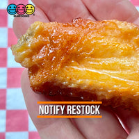 Fried Chicken Wings Fake Food Not A Toy Realistic Imitation Life Like Solid Plastic Resin 3 Pcs