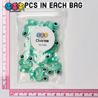 Frog Flatback Mini Charms Glitter Cabochons Frogs Decoden 10 Pcs Charm