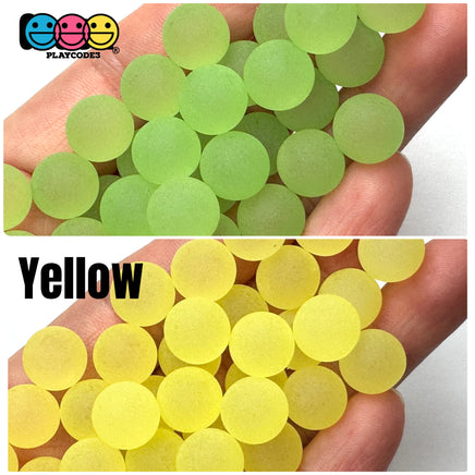 8mm Frosted Bubble Beads 9 colors Slime Supply Cabochons Decoden 125g Charm PLAYCODE3 LLC green Charm
