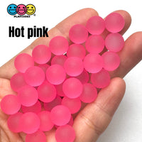8mm Frosted Bubble Beads 9 colors Slime Supply Cabochons Decoden 125g Charm PLAYCODE3 LLC hot pink Charm