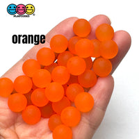 8mm Frosted Bubble Beads 9 colors Slime Supply Cabochons Decoden 125g Charm PLAYCODE3 LLC orange Charm