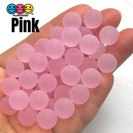 8mm Frosted Bubble Beads 9 colors Slime Supply Cabochons Decoden 125g Charm PLAYCODE3 LLC pink Charm