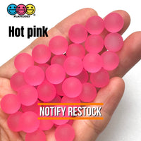 8mm Frosted Bubble Beads 9 colors Slime Supply Cabochons Decoden 125g Charm PLAYCODE3 LLC hot pink Charm