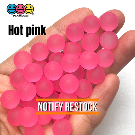 8mm Frosted Bubble Beads 9 colors Slime Supply Cabochons Decoden 125g Charm PLAYCODE3 LLC hot pink Charm
