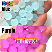 8mm Frosted Bubble Beads 9 colors Slime Supply Cabochons Decoden 125g Charm PLAYCODE3 LLC pastel blue Charm