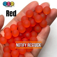 8mm Frosted Bubble Beads 9 colors Slime Supply Cabochons Decoden 125g Charm PLAYCODE3 LLC red Charm