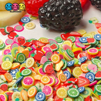 Fruit Mix Fake Clay Sprinkles Fruits Strawberry Banana Lemon Decoden Jimmies Funfetti Sprinkle