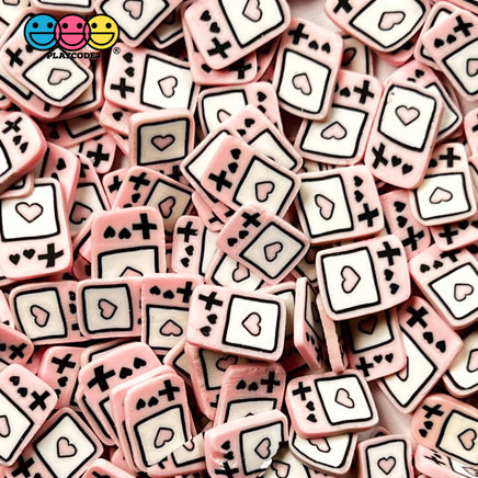 Game Console Fimo With Pink Heart Slices Faux Sprinkle Valentines Day Fake Funfetti Sprinkles 5/10