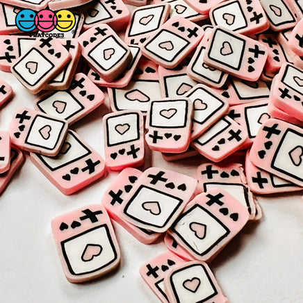 Game Console Fimo With Pink Heart Slices Faux Sprinkle Valentines Day Fake Funfetti Sprinkles 5/10