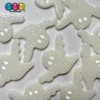 Halloween 3 Colors Ghost Glitter Pink White Black Holiday Flatback Cabochons Decoden Charm 10 Pcs