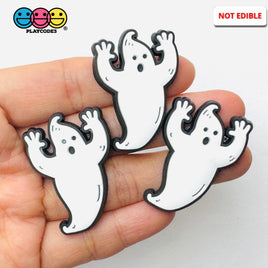 Shoe Charms WITHOUT Buckle Botton Bendable Ghost Holiday Halloween Flatback Cabochons Slime Supply Fake Backe Decoden