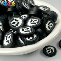 Ghost Mask Spooky Fimo Slices Fake Sprinkles Halloween Decoden Funfetti 10 Mm Playcode3 Llc Grams