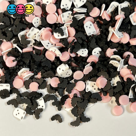 Ghost Pink Black Bat Halloween Mix Fimo Fake Polymer Clay Sprinkles Jimmies Funfetti Playcode3 Llc