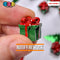 Gift Wrapped Green Box With Red Christmas Bow Charm Cabochons 10 Pcs