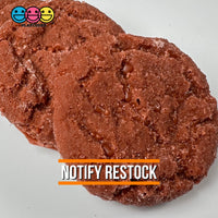 Ginger Molasses Cookies Fake Flatback Cookie Not A Toy Realistic Imitation Life Like Bendable Pvc