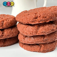 Ginger Molasses Cookies Fake Flatback Cookie Not A Toy Realistic Imitation Life Like Bendable Pvc
