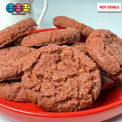 Ginger Molasses Cookies Fake Flatback Cookie Not A Toy Realistic Imitation Life Like Bendable Pvc
