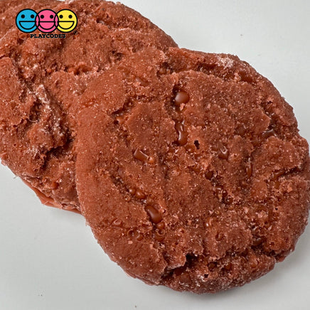 Ginger Molasses Cookies Fake Flatback Cookie Not A Toy Realistic Imitation Life Like Bendable Pvc
