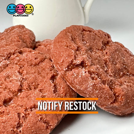 Ginger Molasses Cookies Fake Flatback Cookie Not A Toy Realistic Imitation Life Like Bendable Pvc