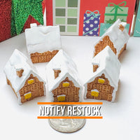 3D Gingerbread House Christmas Holiday Graham Crackers Cabochons Decoden Charm 5pcs PLAYCODE3 LLC Charm