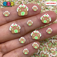 Gingerbread House Fimo Slices Fake Clay Sprinkles Christmas Sprinkle