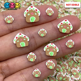 Gingerbread House Fimo Slices Fake Clay Sprinkles Christmas Sprinkle