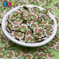 Gingerbread House Fimo Slices Fake Clay Sprinkles Christmas Sprinkle