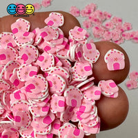 Gingerbread House Pink Fimo Slices Polymer Clay Fake Sprinkles Christmas Funfetti 10/5 Mm Playcode3